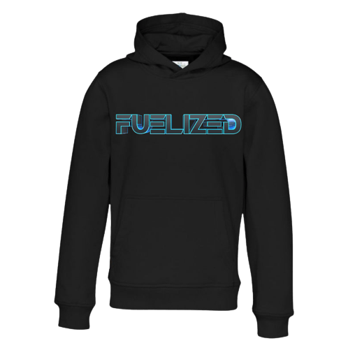 Light blue and black hoodie sale